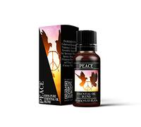 Mystix London | Peace Essential Oil Blend 10ml | Cedarwood | Lavender | Spearmint | Marjoram | Ylang Ylang | Aromatherapy Oil | Herbal Floral Fragrance | for Diffusers & Massage | Vegan, GMO Free