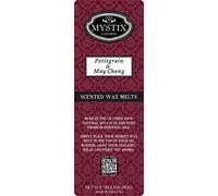Mystix London | Petitgrain & May Chang - Wax Melts Clamshell 5 x 90g (50 Cubes) | 100% Natural SOYA Wax | Long-Lasting Fragrance for Aromatherapy & Soothing Atmosphere