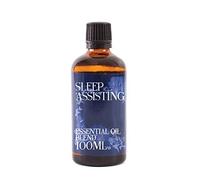 Mystix London | Sleep Assisting Essential Oil Blend 100ml | Chamomile | Lavender | Lemon | Marjoram | Soothing Aromatherapy Oil | Bedtime Natural Fragrance | for Diffusers & Massage | Vegan, GMO Free