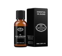 Mystix London | Sleep Assisting Pure & Natural Essential Oil Blend 50ml - for Diffusers, Aromatherapy & Massage Blends | Perfect as a Gift | Vegan, GMO Free