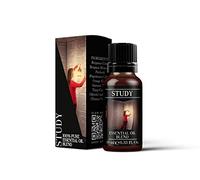Mystix London | Study Essential Oil Blend 10ml | Basil | Lemon | Peppermint | Rosemary | Focus Aromatherapy Oil | Sharp Herbal Citrus Fragrance | for Diffusers & Massage | Vegan, GMO Free