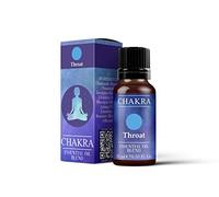 Mystix London | Throat Chakra Essential Oil Blend 10ml | Chamomile | Eucalyptus | Hyssop | Lemon | Rosemary | Fresh Herbaceous Aromatherapy Oil | for Diffusers & Massage | Vegan, GMO Free