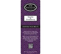 Mystix London | Vanilla & Strawberry - Wax Melts Clamshell 5 x 90g (50 Cubes) | 100% Natural SOYA Wax | Long-Lasting Fragrance for Aromatherapy & Soothing Atmosphere