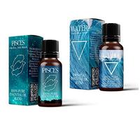 Mystix London | Water Element & Pisces Zodiac Essential Oil Blend Twin Pack | 2×10 ml | 100% Pure & Natural | Aromatherapy for Intuition & Balance | Vegan, GMO Free