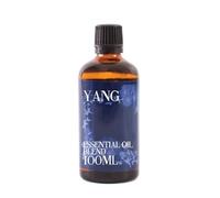 Mystix London | Yang Essential Oil Blend 100ml | Cinnamon | Clary Sage | Frankincense | Rosemary | Thyme | Warming Aromatherapy Oil | Herbal-Spice Scent | for Diffusers & Massage | Vegan, GMO Free