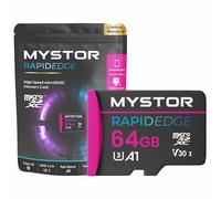 Mystor 128GB microSDXC Memory Card, Micro SDXC, compatible with AKASO EK7000, Brave 4, Brave 7, Brave 8, V50 Action Cameras, 100MB/s Read Speed
