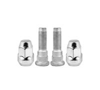 Mysttoo 1/2-20 Chrome Wheel Lug Stud Nut Set Compatible with 2002-2018 Jeep Grand Cherokee Wrangler Liberty Commander Wrangler JK, 2007-2012 Dodge Nitro (4PCS)