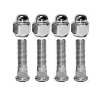 Mysttoo M12x1.50 Chrome Wheel Lug Stud Nut Set Compatible with 1998-2021 Hyundai Sonata Elantra Tucson Santa Fe Genesis Sorento Kia Accent Sedona Forte Optima Sportage Soul (8PCS)