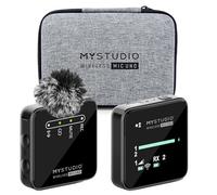 MyStudio Wireless MIC UNO • Microphone Set with Lavalier Lapel Microphone • Cordless • Compatible with Smartphones and Cameras • Hard Case Included