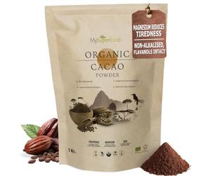 MySuperfoods Organic Cacao/Cocoa Powder 1kg, Unsweetened, Non-Alkalised