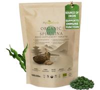 MySuperfoods Organic Spirulina, Up to 5000mg Serving, 1000 Tabs x 500mg | Source of iron, which helps reduce tiredness. Pressed, not encapsulated - 500mg of pure algae per tablet. 100 days supply.