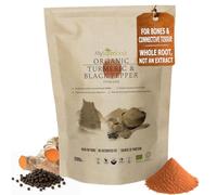 MySuperfoods Organic Turmeric with Black Pepper 200g, 3% Curcuminoids | High in manganese, for normal connective tissue. Piperine is what lets you absorb the curcumin. 66 servings.
