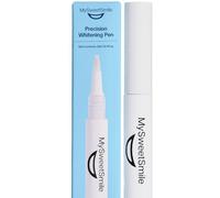 MySweetSmile Precision Whitening Pen - Whiter Smile in 10 Minutes - Targets Stains On Crooked & Crowded Teeth - Dentist-Approved & Enamel-Safe - IndyBest Award-Winning Brand - Fresh Mint Flavour