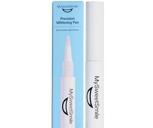 MySweetSmile Precision Whitening Pen - Whiter Smile in 10 Minutes - Targets Stains On Crooked & Crowded Teeth - Dentist-Approved & Enamel-Safe - IndyBest Award-Winning Brand - Fresh Mint Flavour