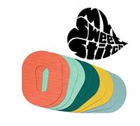 MySweetStitch 10 x Dexcom G6 Patches, Overpatch Ø 70 x 55mm, Waterproof, Breathable, Skin-Friendly, Made in Germany, Pastel