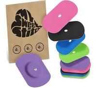 MySweetStitch - 10 x Freestyle Libre 1 & 2 Patches Oval with Ventilation Hole, Overpatch Ø 70 x 55mm, Waterproof, Breathable, Skin-Friendly, Made in Germany, Rainbow
