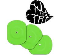 MySweetStitch - 10 x Freestyle Libre 1 & 2 Patches Oval with Ventilation Hole, Overpatch Ø 70 x 55mm, Waterproof, Breathable, Skin-Friendly, Made in Germany, Green