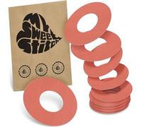 MySweetStitch - 10 x Freestyle Libre 1 & 2 Patches, Ring Patch Ø 65mm, Inner Ø 28mm, Waterproof, Breathable, Skin-Friendly, Made in Germany, Coral