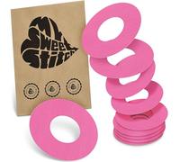 MySweetStitch - 10 x Freestyle Libre 1 & 2 Patches, Ring Patch Ø 65mm, Inner Ø 28mm, Waterproof, Breathable, Skin-Friendly, Made in Germany, Pink