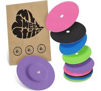 MySweetStitch - 10 x Freestyle Libre 1 & 2 Round Patches with Ventilation Hole, Overpatch Ø 65mm, Waterproof, Breathable, Made in Germany, Rainbow