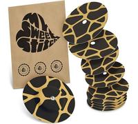 MySweetStitch - 10 x Freestyle Libre 1 & 2 Round Patches with Ventilation Hole, Overpatch Ø 65mm, Waterproof, Breathable, Made in Germany, Savannah