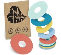 MySweetStitch - 10 x Freestyle Libre 3 Round Patches, Ring Patch Ø 60mm, Inner Ø 20mm, Waterproof, Breathable, Skin-Friendly, Made in Germany, Pastel