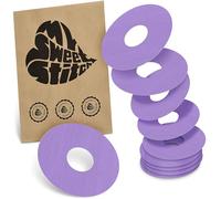 MySweetStitch - 10 x Freestyle Libre 3 Round Patches, Ring Patch Ø 60mm, Inner Ø 20mm, Waterproof, Breathable, Skin-Friendly, Made in Germany, Purple
