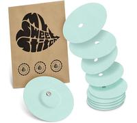 MySweetStitch - 10 x Freestyle Libre 3 Round Patches with Ventilation Hole, Overpatch Ø 60mm, Waterproof, Breathable, Skin-Friendly, Made in Germany, Mint