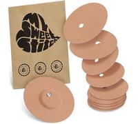 MySweetStitch - 10 x Freestyle Libre 3 Round Patches with Ventilation Hole, Overpatch Ø 60mm, Waterproof, Breathable, Skin-Friendly, Made in Germany, Beige