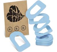 MySweetStitch - 10 x Omnipod Patches, Ring Patch Ø 95 x 72mm, Waterproof, Breathable, Skin-Friendly, Made in Germany, Ice Blue
