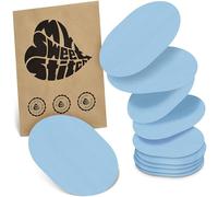 MySweetStitch - 10x Universal Sensor Patch Round, Fixation Patch for Freestyle Libre 3, Dexcom G7, Omnipod & more, waterproof, breathable, skin-friendly, Ice Blue