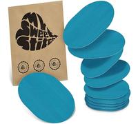 MySweetStitch - 10x Universal Sensor Plasters Oval Fixation Plasters for Freestyle Libre 3, Dexcom G7, Omnipod & More, Waterproof, Breathable, Skin-Friendly, Petrol