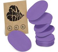 MySweetStitch - 10x Universal Sensor Plasters Oval Fixation Plasters for Freestyle Libre 3, Dexcom G7, Omnipod & More, Waterproof, Breathable, Skin-Friendly, Purple