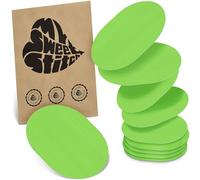 MySweetStitch - 10x Universal Sensor Plasters Oval Fixation Plasters for Freestyle Libre 3, Dexcom G7, Omnipod & More, Waterproof, Breathable, Skin-Friendly, Green