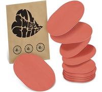 MySweetStitch - 10x Universal Sensor Plasters Oval Fixation Plasters for Freestyle Libre 3, Dexcom G7, Omnipod & More, Waterproof, Breathable, Skin-Friendly, Coral