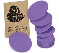 MySweetStitch - 10x Universal Sensor Plasters Round Fixation Plasters for Freestyle Libre 3, Dexcom G7, Omnipod & More, Waterproof, Breathable, Skin-Friendly, Purple