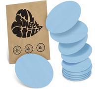 MySweetStitch - 10x Universal Sensor Plasters Round Fixation Plasters for Freestyle Libre 3, Dexcom G7, Omnipod & More, Waterproof, Breathable, Skin-Friendly, Ice Blue