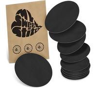 MySweetStitch - 10x Universal Sensor Plasters Round Fixing Plasters for Freestyle Libre 3, Dexcom G7, Omnipod & More, Waterproof, Breathable, Skin-Friendly, Black