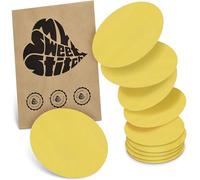 MySweetStitch - 10x Universal Sensor Plasters Round Fixing Plasters for Freestyle Libre 3, Dexcom G7, Omnipod & More, Waterproof, Breathable, Skin-Friendly, Yellow