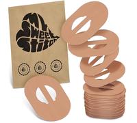 MySweetStitch - 25 x Enlite Guardian Patches, Overpatch Ø 80 x 65mm, Inner (Bridge) Ø 10mm, Waterproof, Breathable, Skin-Friendly, Made in Germany, Beige