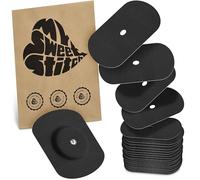 MySweetStitch - 25 x Freestyle Libre 1 & 2 Patches Oval with Ventilation Hole, Overpatch Ø 70 x 55mm, Waterproof, Breathable, Skin-Friendly, Made in Germany, Black