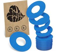 MySweetStitch - 25 x Freestyle Libre 1 & 2 Patches, Ring Patch Ø 65mm, Inner Ø 28mm, Waterproof, Breathable, Skin-Friendly, Made in Germany, Blue