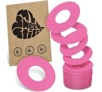 MySweetStitch - 25 x Freestyle Libre 1 & 2 Patches, Ring Patch Ø 65mm, Inner Ø 28mm, Waterproof, Breathable, Skin-Friendly, Made in Germany, Pink