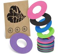 MySweetStitch - 25 x Freestyle Libre 1 & 2 Patches, Ring Patch Ø 65mm, Inner Ø 28mm, Waterproof, Breathable, Skin-Friendly, Made in Germany, Rainbow