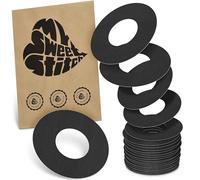 MySweetStitch - 25 x Freestyle Libre 1 & 2 Patches, Ring Patch Ø 65mm, Inner Ø 28mm, Waterproof, Breathable, Skin-Friendly, Made in Germany, Black