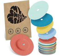 MySweetStitch - 25 x Freestyle Libre 1 & 2 Round Patches with Ventilation Hole, Overpatch Ø 65mm, Waterproof, Breathable, Made in Germany, Pastel