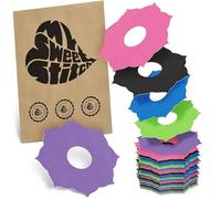 MySweetStitch - 25 x Freestyle Libre 3 Patches Mandala, Overpatch Ø 65mm, Waterproof, Breathable, Skin-Friendly, Made in Germany, Rainbow