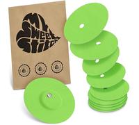 MySweetStitch - 25 x Freestyle Libre 3 Round Patches with Ventilation Hole, Overpatch Ø 60mm, Waterproof, Breathable, Skin-Friendly, Made in Germany, Green