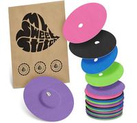 MySweetStitch - 25 x Freestyle Libre 3 Round Patches with Ventilation Hole, Overpatch Ø 60mm, Waterproof, Breathable, Skin-Friendly, Made in Germany, Rainbow