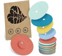MySweetStitch - 25 x Freestyle Libre 3 Round Patches with Ventilation Hole, Overpatch Ø 60mm, Waterproof, Breathable, Skin-Friendly, Made in Germany, Pastel
